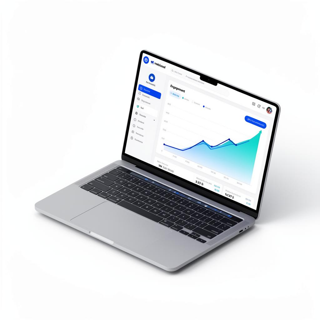 Metricool-style social analytics dashboard